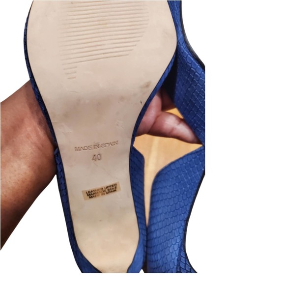 Ava & Aiden Snakeskin Pattern D'Orsay Heels Size 40 EU (9.5 US) - Picture 7 of 7